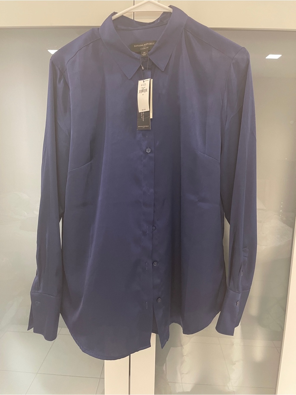 Banana Republic women's Navy Button-Up Dress Shirt